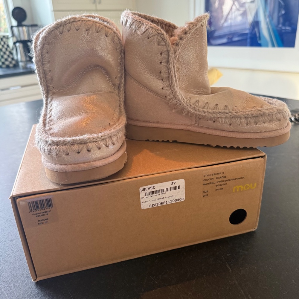 MOU Eskimo Microglitter Rose Beige (MGROBE) Eskimo 18 Size  37/UK4 Sole Eva